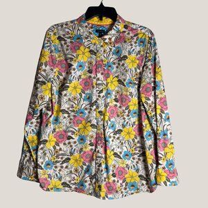 Women's Talbots Bright Floral Shirt